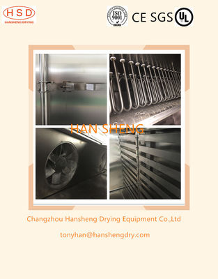 SS316L 56.5sqm 시금치 뜨거운 공기 순환 오븐